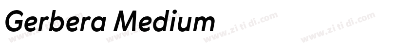 Gerbera Medium字体转换